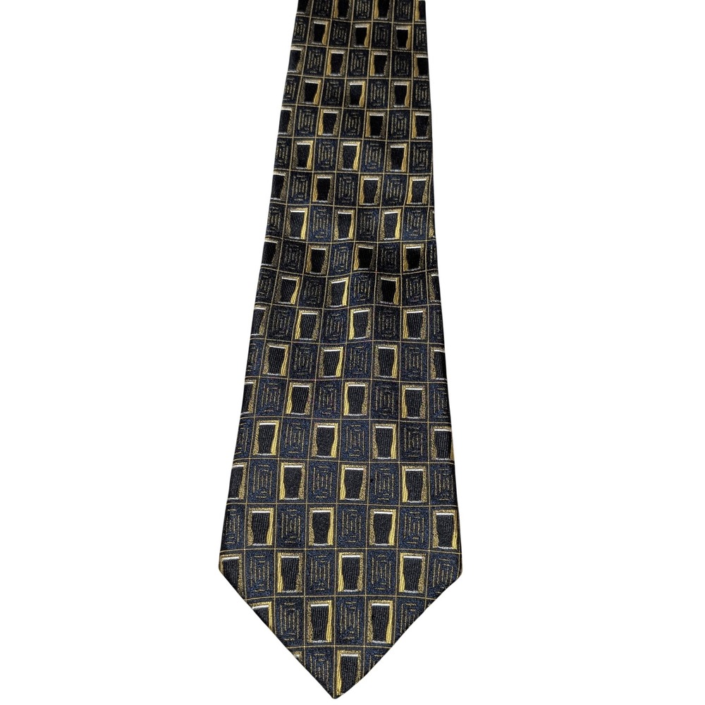 Patrick Francis Necktie Mens Blue Gold Silk Beer Pint Stout Irish Novelty Tie